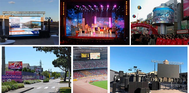 Outdoor P5.68 Fullcolor LED Display Video Wall Rental with Turbine Design