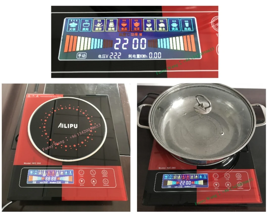 Big LED Screen Single Hob Induction Stove