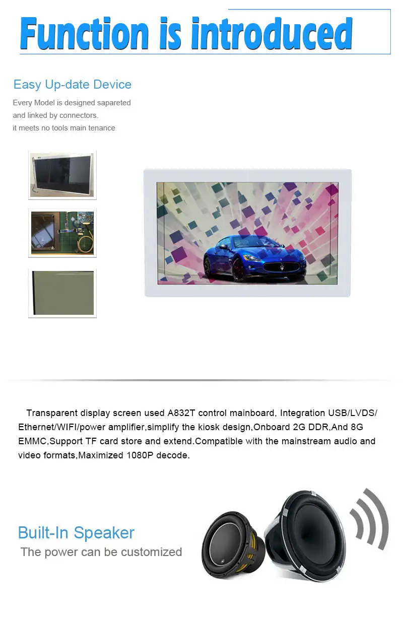 Good Quality Transparent LCD Panel/ Transparent LCD Touch Screen/Transparent Display