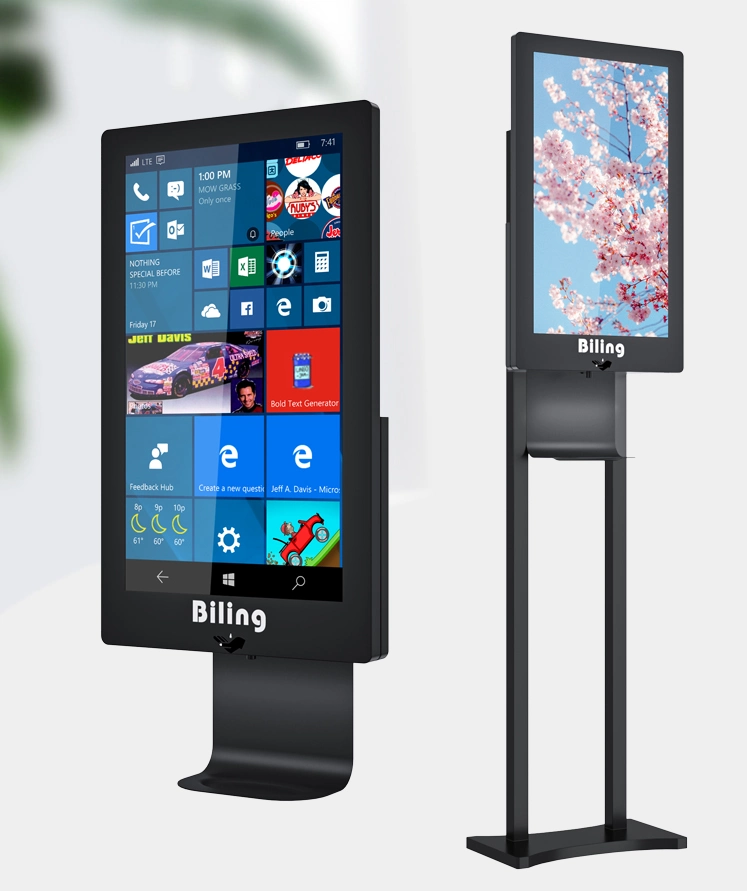 Floor Standing Hand Sanitizing Billboards Dispenser Display Digital Signage Hand Sanitizer