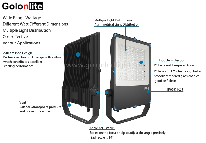 Outdoor Floodlight Billboard LED Tunnel Light 300W LED Spotlight