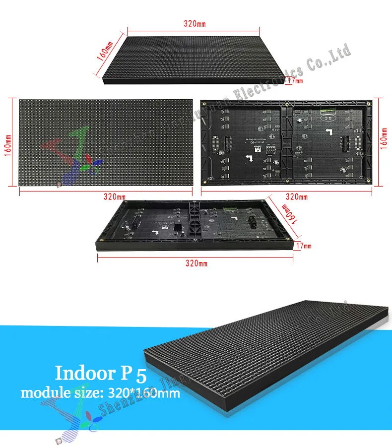 HD Indoor LED Screen Stage Advertisement Background Display