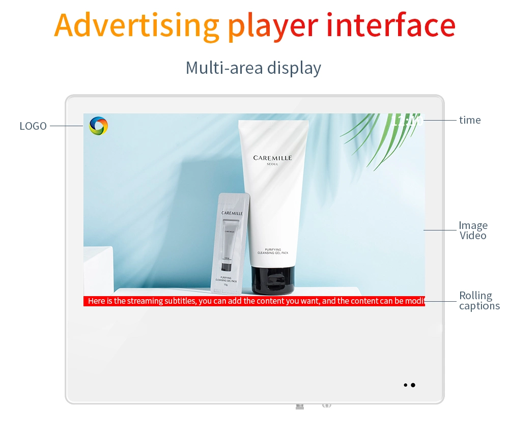 Wholesale Wall Mounted Display 21.5/43inches Video Player WiFi Network Touch Panel LCD Screens