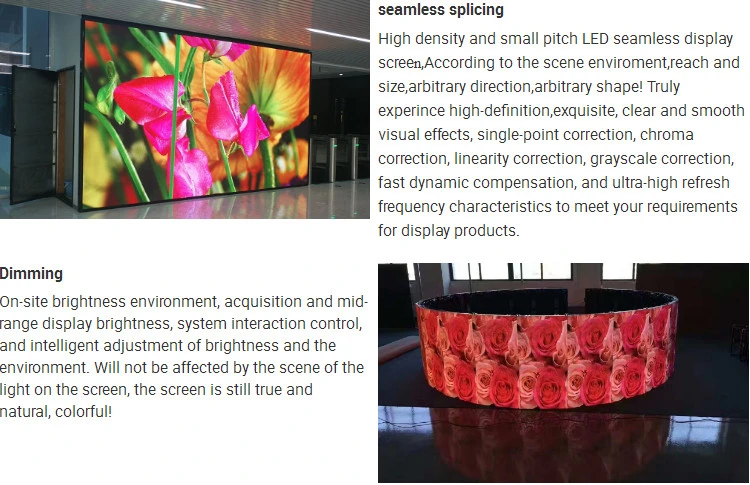 Music Concert Flexible Curved Slim Full Color HD LED Display Panel Indoor Backstage LED Screen