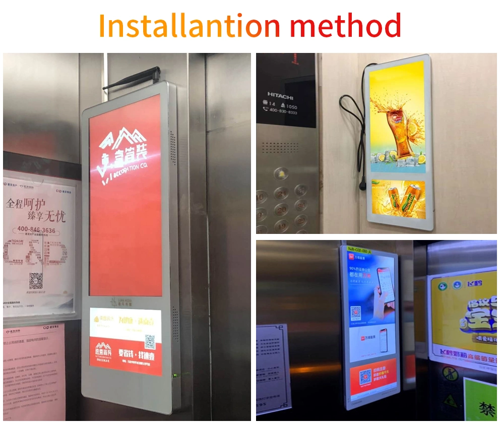 LCD Video Wall Mounted Touch-Screen Advertising Display with WiFi Tablet for LCD Displays Custom Kiosk