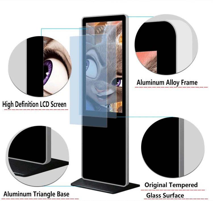 Indoor Vertical Electronic Notice Display Boards Indoor Vertical Digital Signage Display