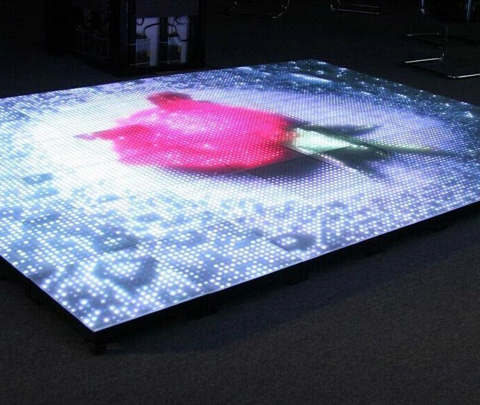 Tempered Glass LED Screen Floor P12.5mm Video Dance Floor