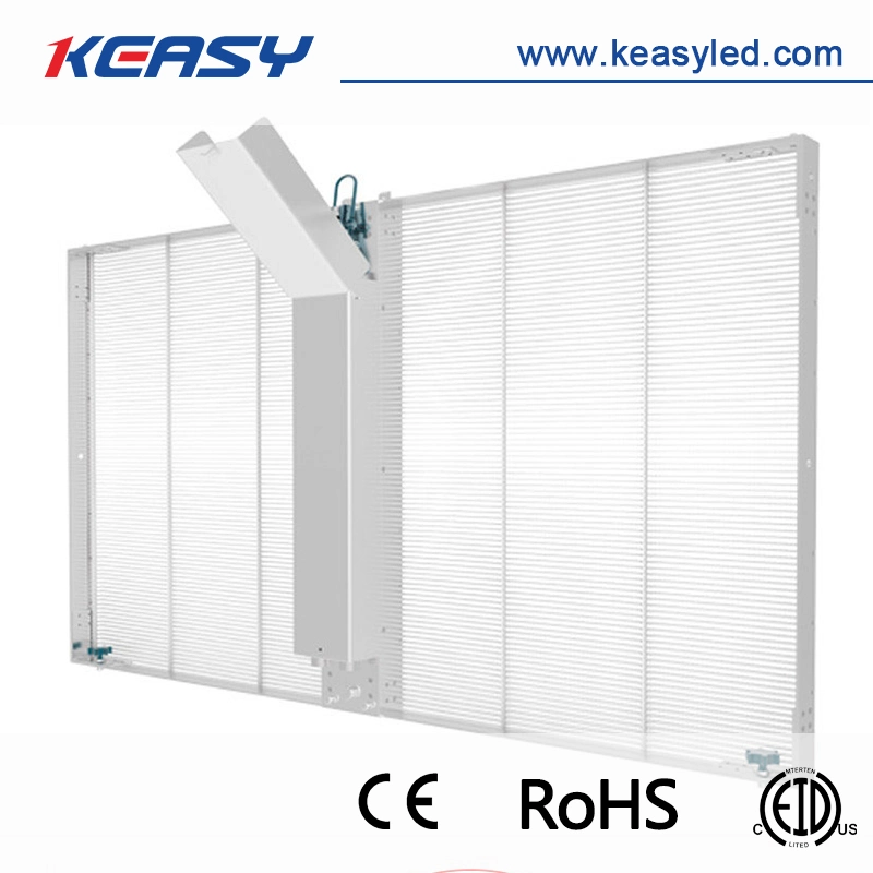 IP 65 Waterproof Keasy Transparent Glass Wall Advertising LED Screen