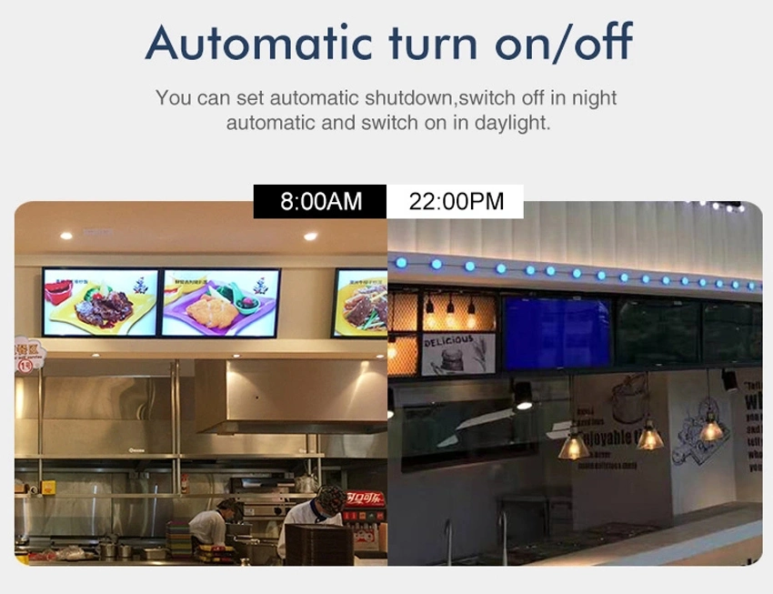 4K UHD Restaurant Fast Food Digital Signage Menu Boards Media Player