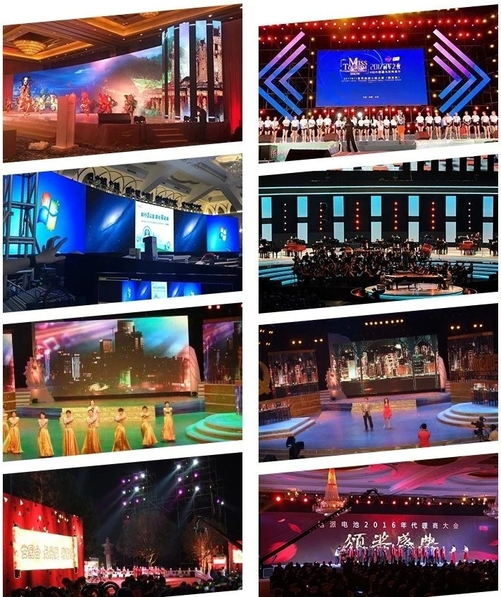 Stage LED Display Background Full Color SMD P3.91 Rental LED Screens