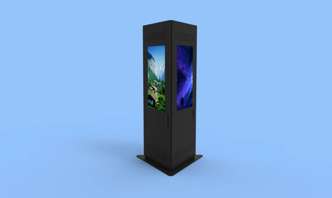 Stand Outdoor 55inch Portable Outdoor Advertising Display Outdoor LCD Totem with 3 Screens