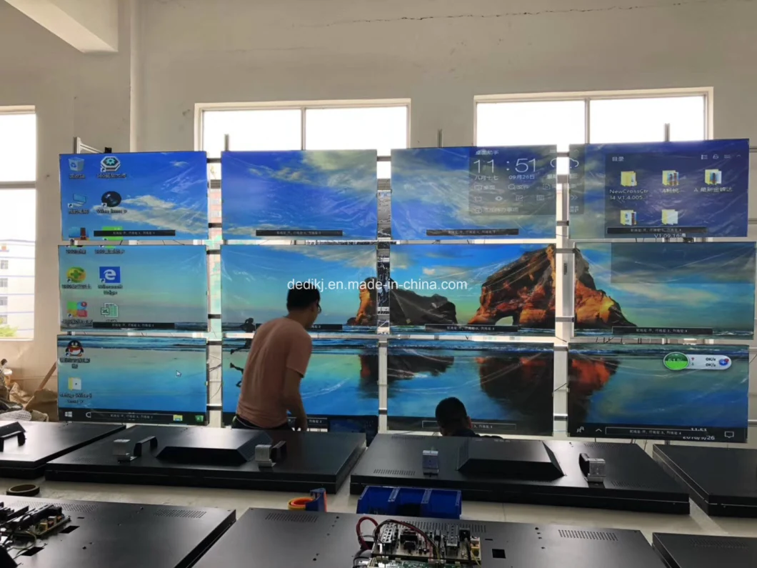 55'' LCD Splice Screen Video Wall Control Room Displays