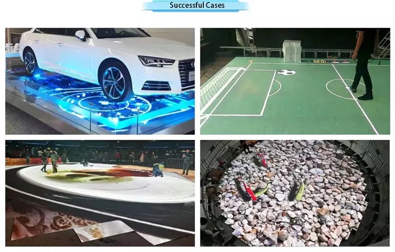 Radar Interactive System Sensitive Floor Tiles P5 P6.25 LED Screen Stage Video Dance Floor for Playing Games or Luxury Event