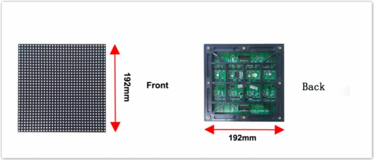 Waterproof P6 Outdoor Fixed LED Display Screen Sign Panels for Square Message