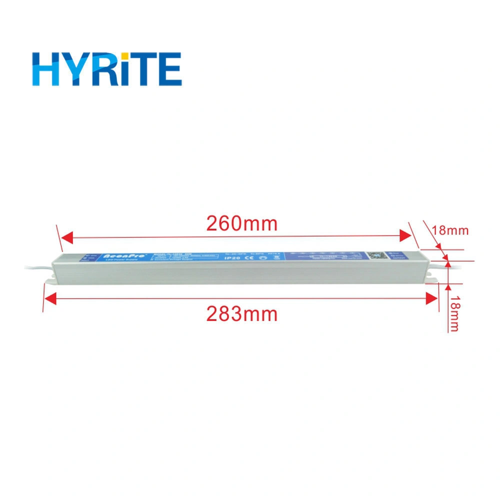 20W-150W AC DC 24V 12V 30A Power Supply for Transparent LED Signage