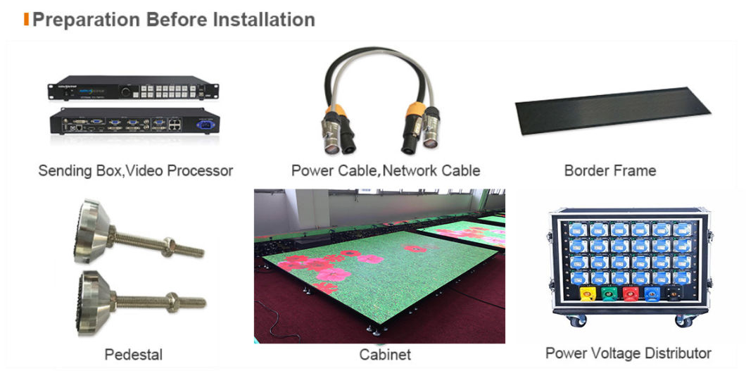 P3.91 Digital Dance Floor LED Screen Touch Modules SMD for Ground Projection