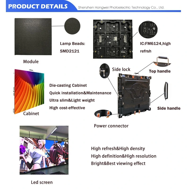 HD Big TV Advertising P2.5 LED Module Flexible Panel P2.5 Video Wall LED Screen