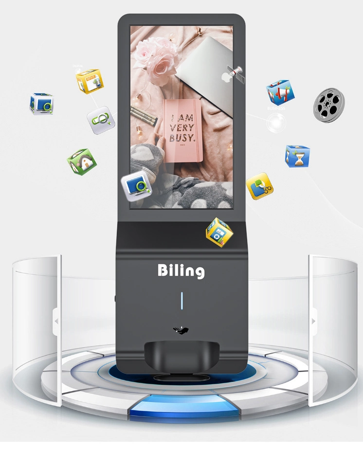 Wall Mounted LCD Advertising Screen Digital Signage Display Hand Sanitizing Billboards