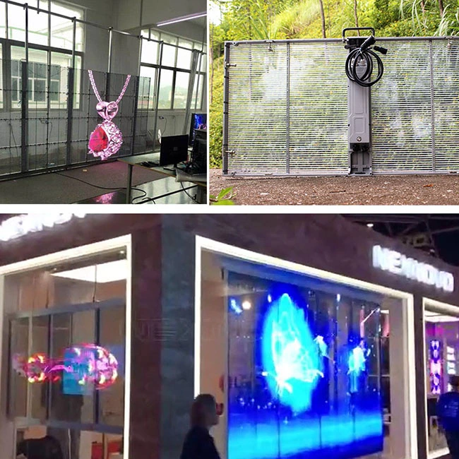 P3.96*7.81 Media Facade / Glass Wall LED Display / Transparent LED Screen