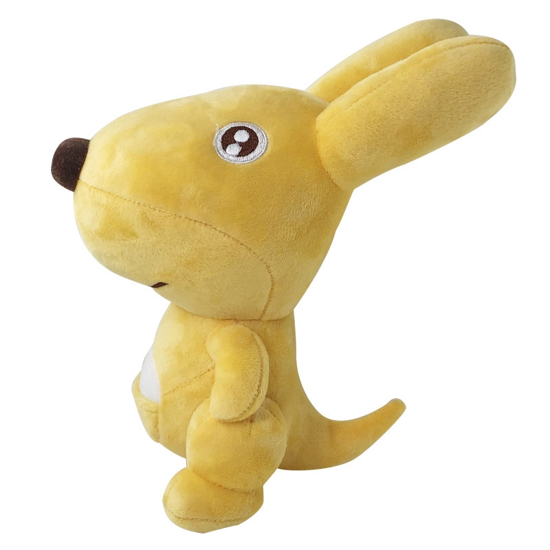 Adorable Mini Kangaroo Embroidery Big Eyes Plush Animal Toy