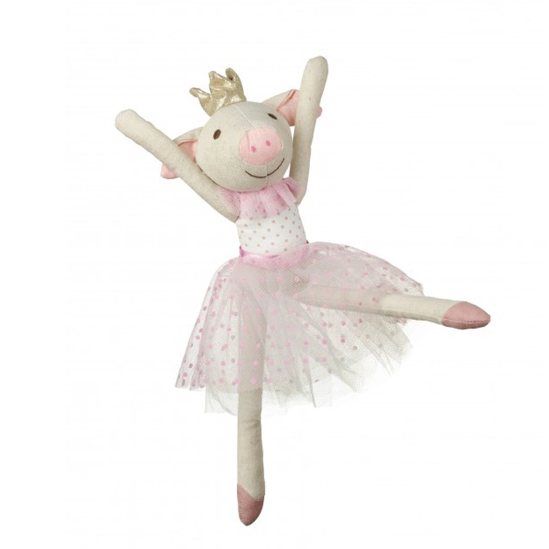 Factory OEM Designed Long Ear Toys Plush Rabbit Doll Bunny Princess Crown