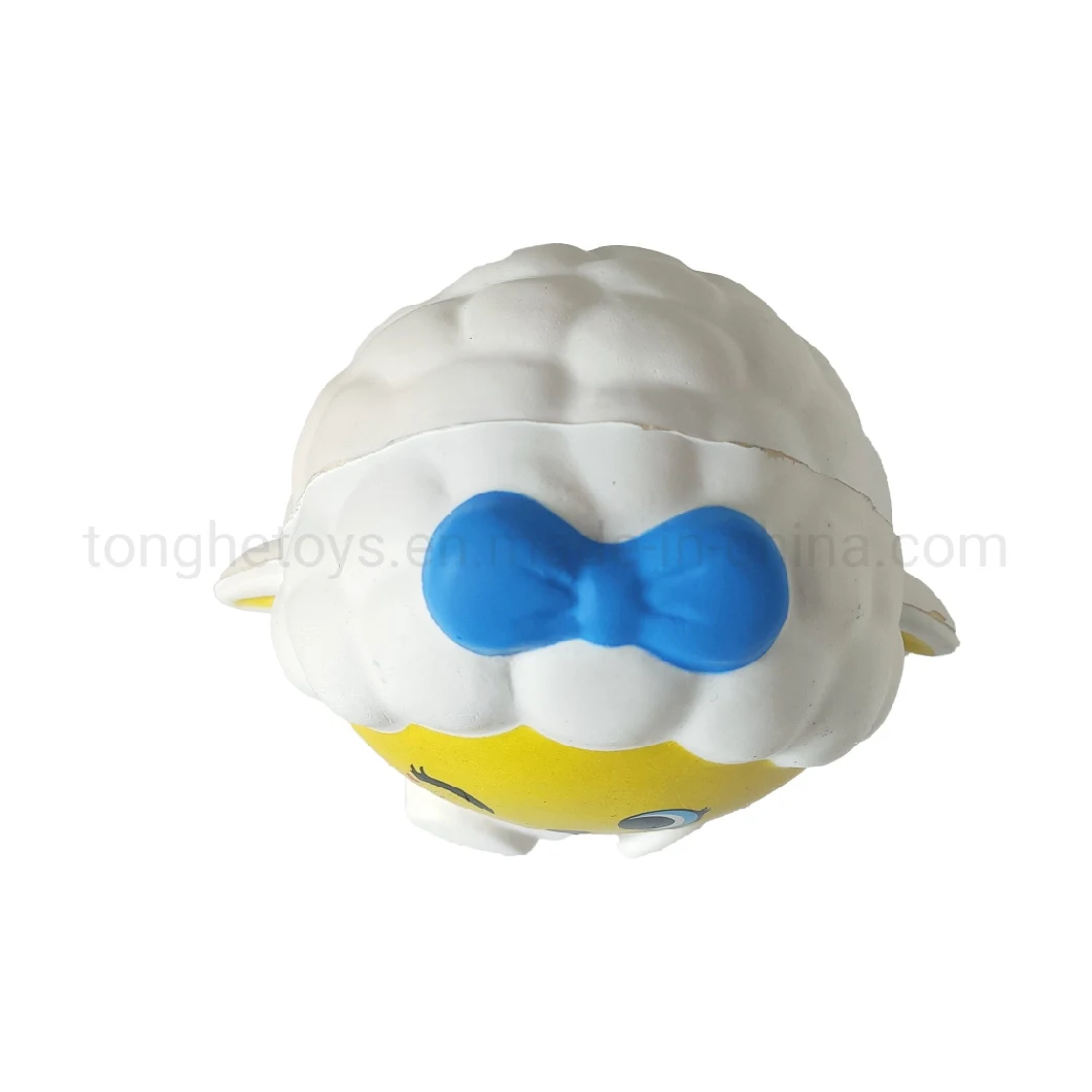 Soft Kawaii Sheep Shaped Squishy Toys Customized Sheep Anti Stress Relief Toys