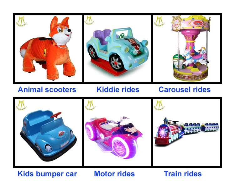 Hansel Coin Operated Electric Plush Animal Rides for Shopping Mall