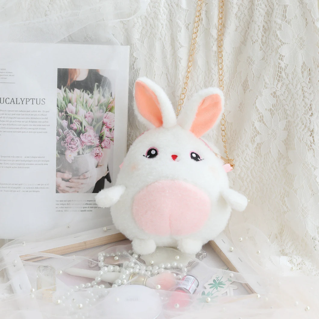 New Design Colorful Realistic Plush Rabbit