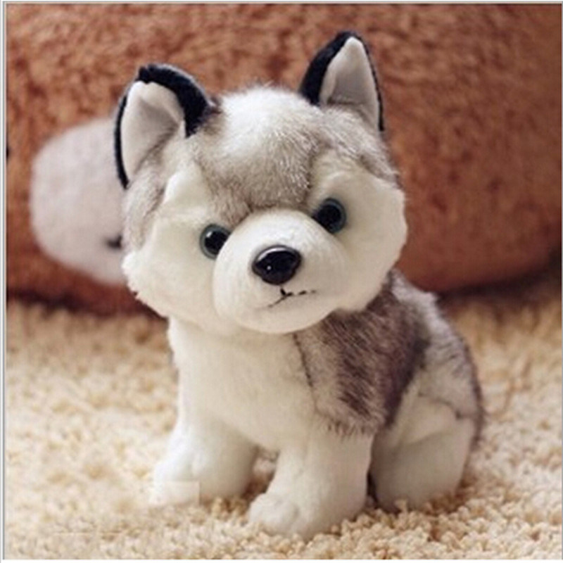 18 Cmkawaii Simulation Husky Dog Plush Toy Gift for Kids Stuffed Plush Toys