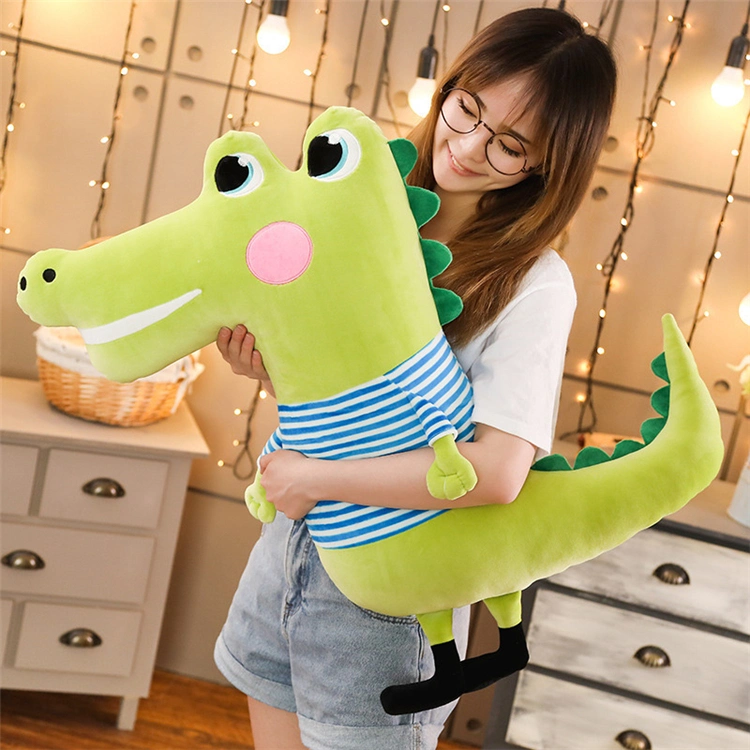 Down Cotton Crocodile Doll Sleeping Pillow Cartoon Crocodile Plush Toy