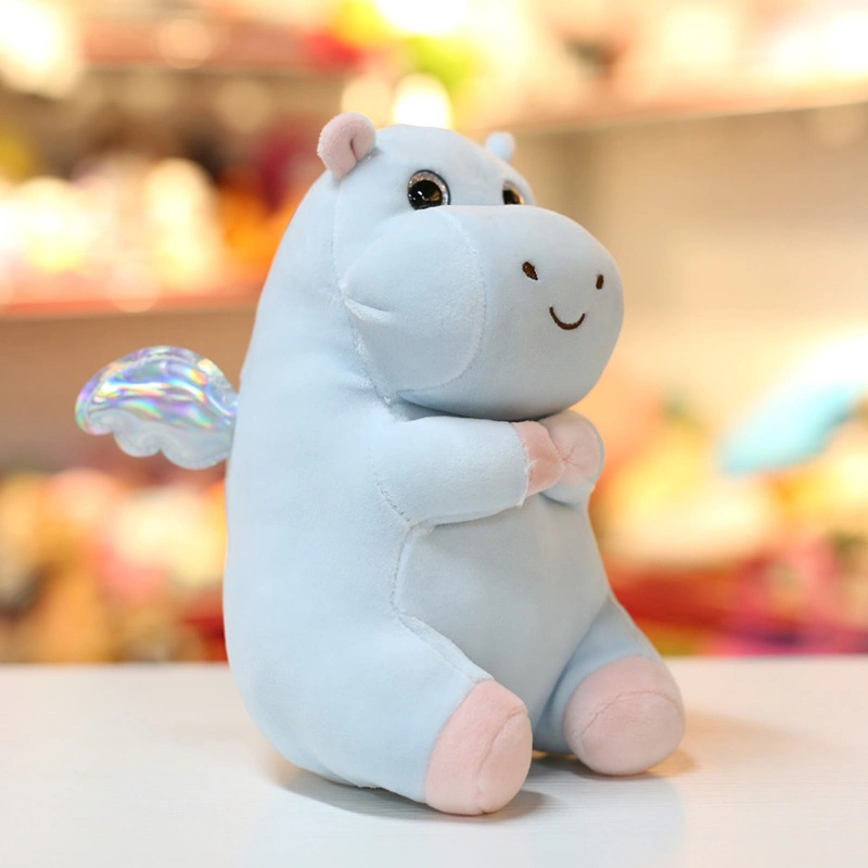 Custom Sitting Plush Animal Toy Hippo Wholesale Stuffed Plush Toy