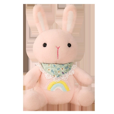 30-75cm Soft Stuffed Plush Baby Toy Lovely Cartoon Rabbit with Emb Rainbow