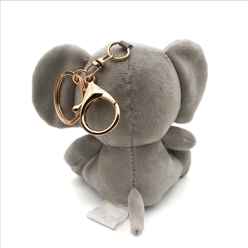 Four Colors Elephant Plush Toy Keychain