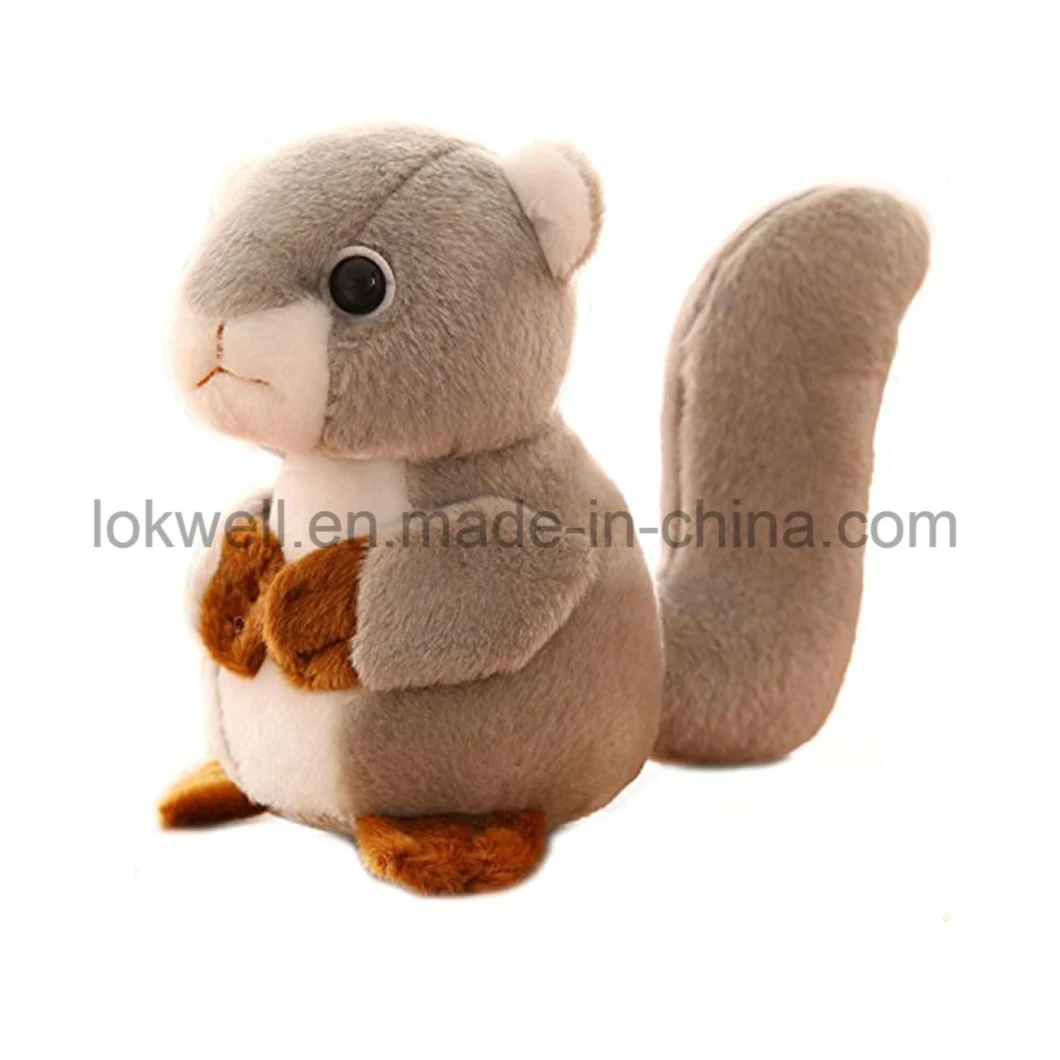 Wholesales Plush Animal Stuffed Squirrel Animal Toys