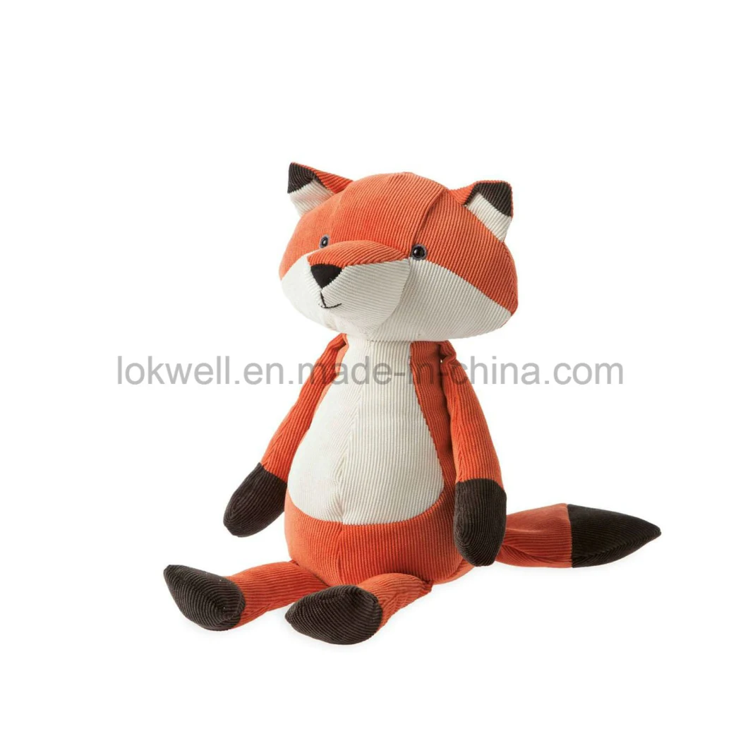 Stuffed Orange Animal Soft Toy Plush Sitting Fox for Kids Children Gift