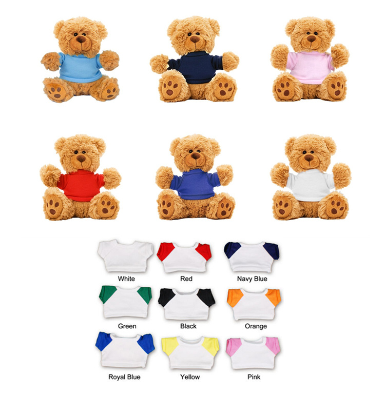 Yd Custom Teddy Bear with T-Shirt Colorful Plush Gift Toys