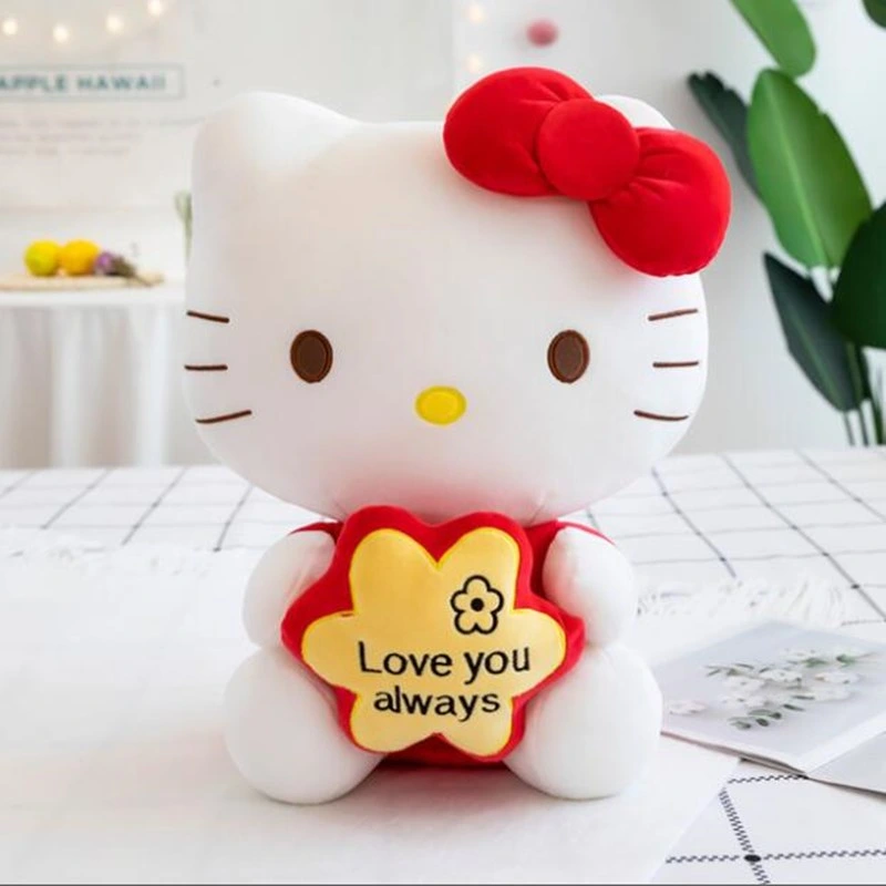 New High Quality Plush Kawaii Hello Kitty Toy Stuffed Soft Toys for Valentine Gifts