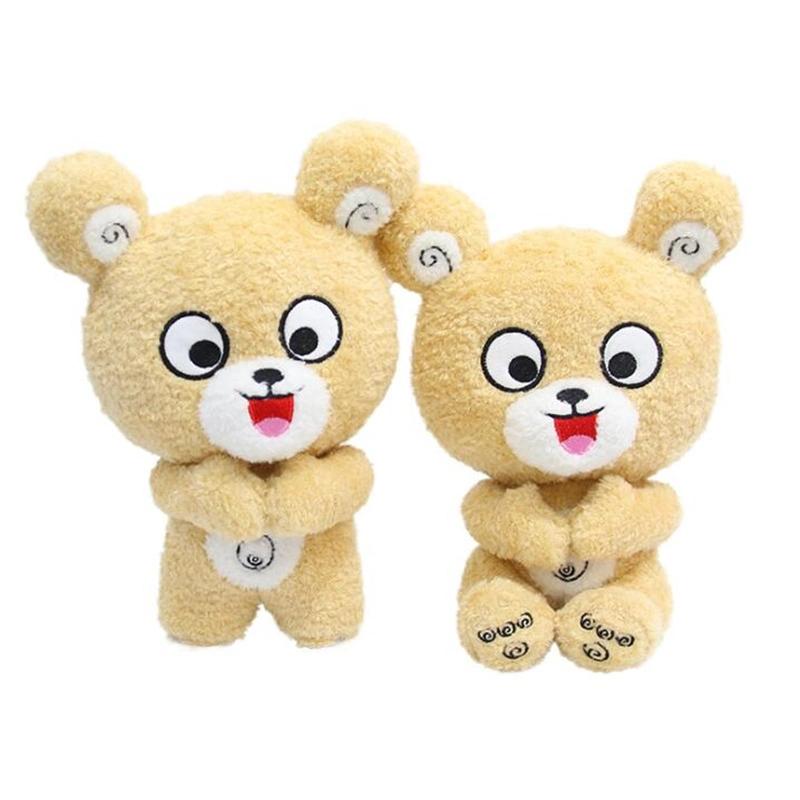 En71 Lovely 18cm Polar Fleece Plush Teddy Bear Toy for Baby