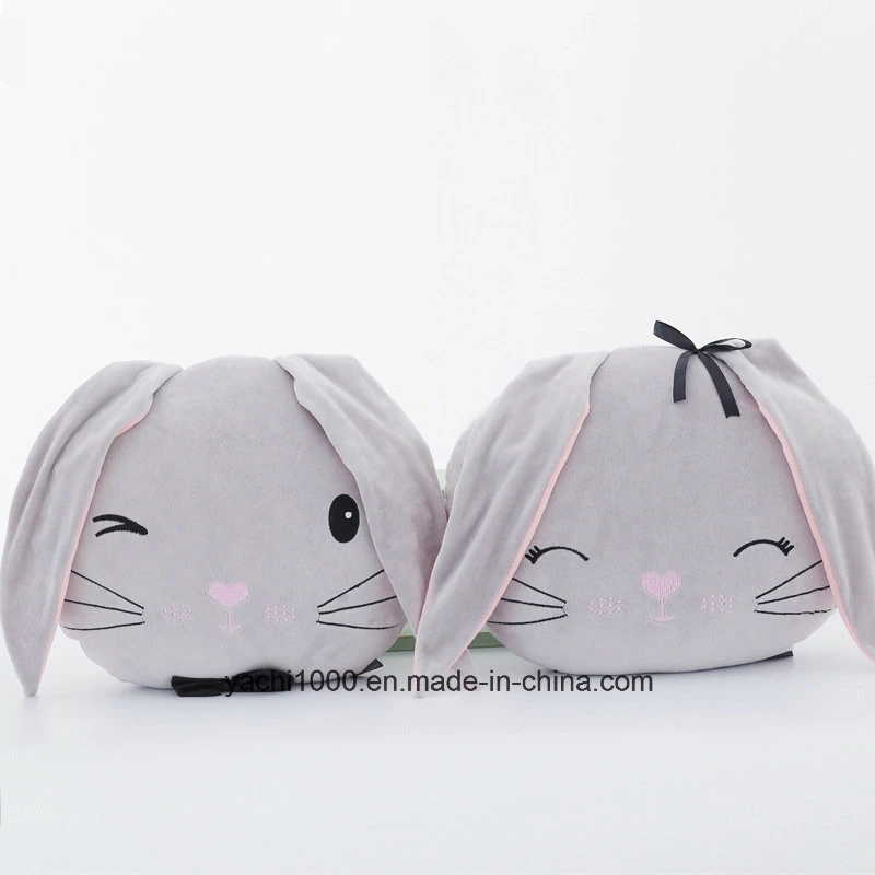 Hot Sale Plush Toys Lovers Rabbit Head Plush Cushions