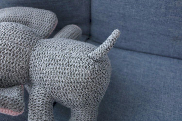 Knitted Baby Elephant Unicorn Rabbit Doll Children Plush Toys