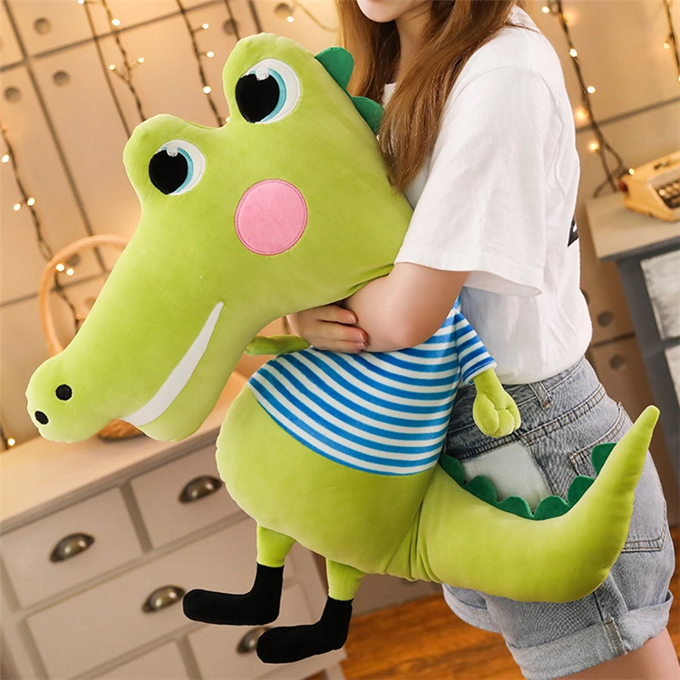 Down Cotton Crocodile Doll Sleeping Pillow Cartoon Crocodile Plush Toy