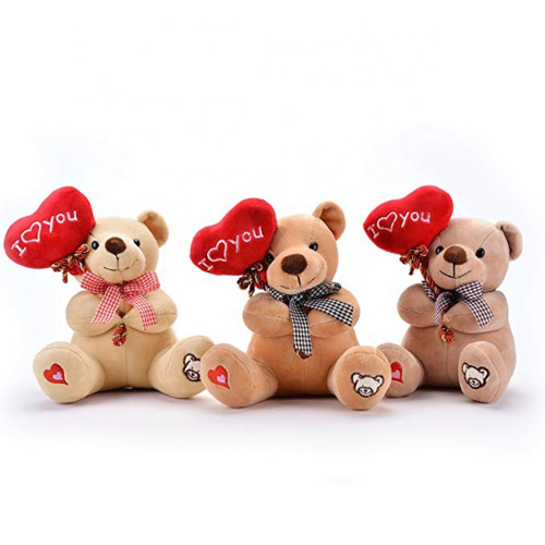 Valentine's Day Plush Teddy Bear Stuffed with Red Heart