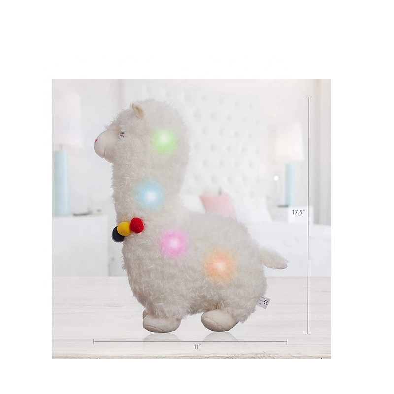 Top Ranking Llama Stuffed Animal Pretty Gifts for Women Party Alpaca Pillow with LED Color Changing Lights Plush Toys