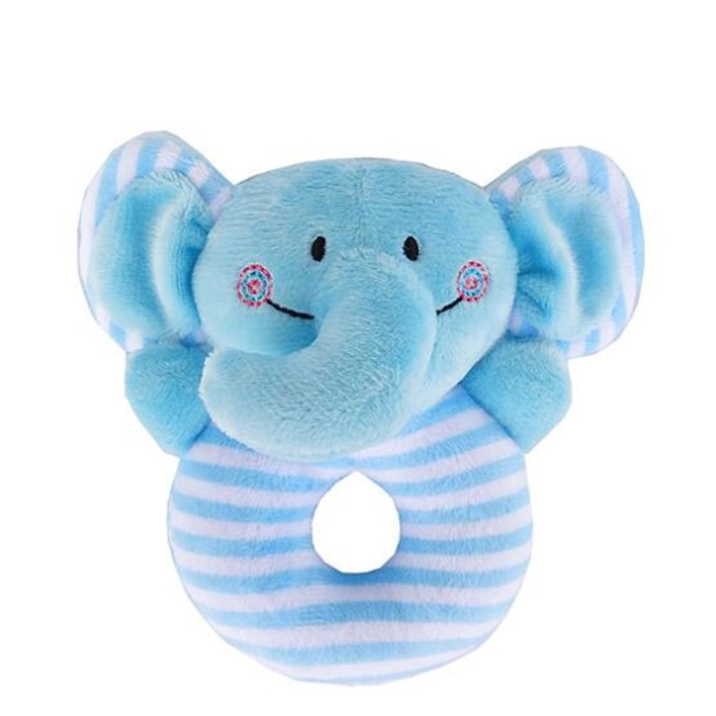 Plush Animal Lion Elephant Rabbit Baby Rattles Educational Toy