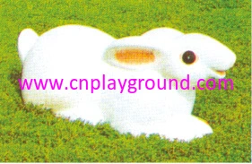 Outdoor Cartoon Rabbit Cartoon Animal Sculpture for Sale (HD-18910)