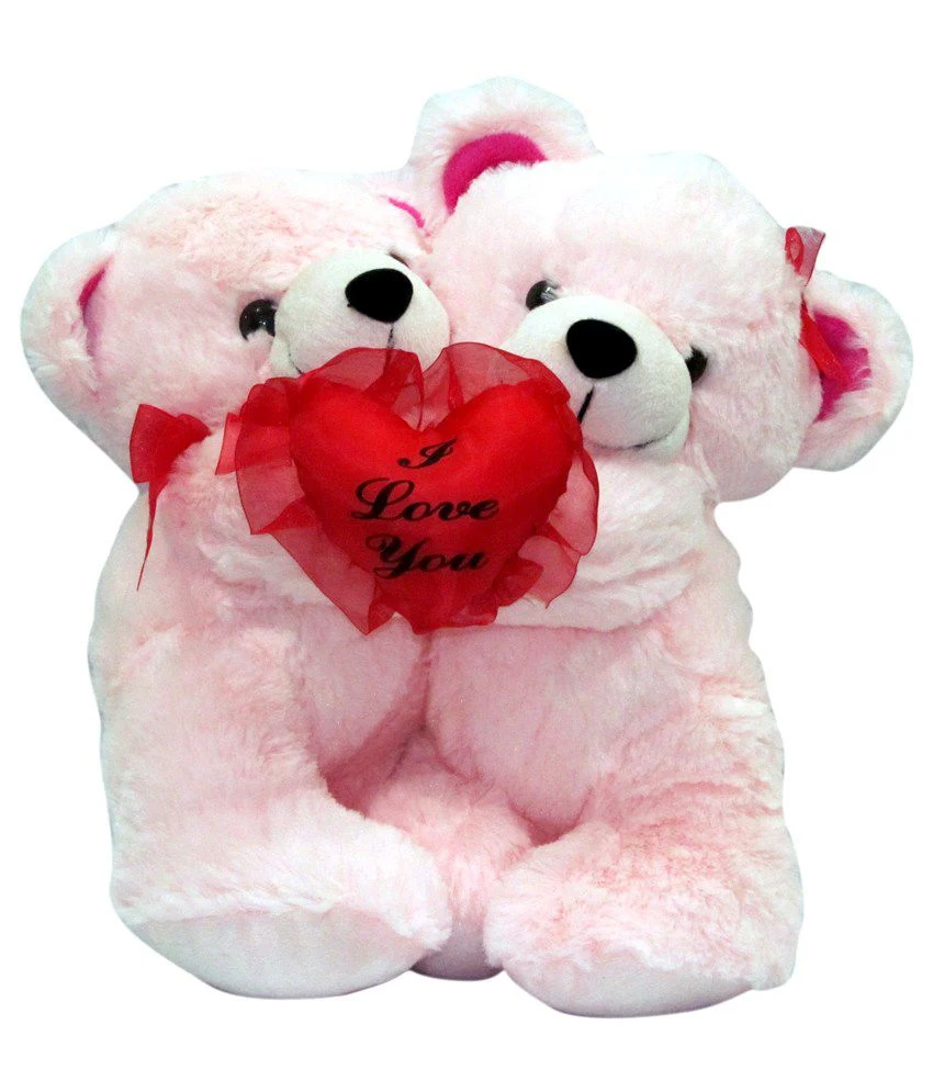 Loving Heart Fluffy Plush Toy Hug Teddy Bear