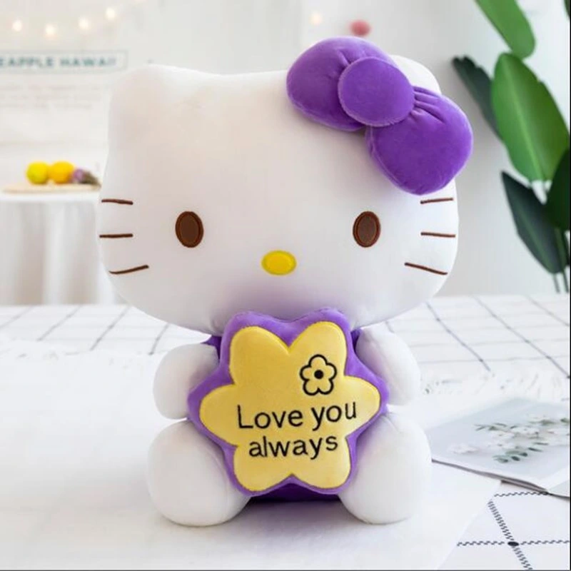 New High Quality Plush Kawaii Hello Kitty Toy Stuffed Soft Toys for Valentine Gifts