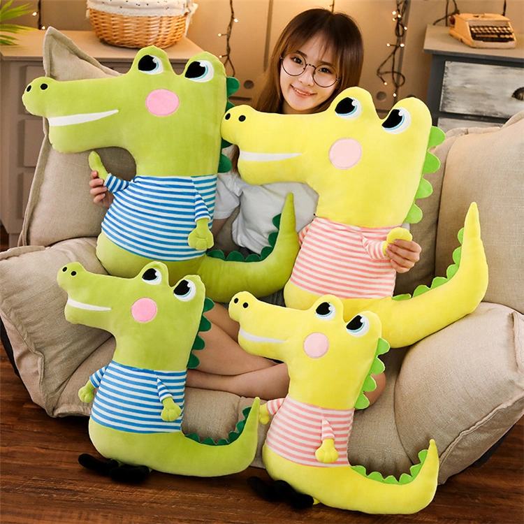 Down Cotton Crocodile Doll Sleeping Pillow Cartoon Crocodile Plush Toy