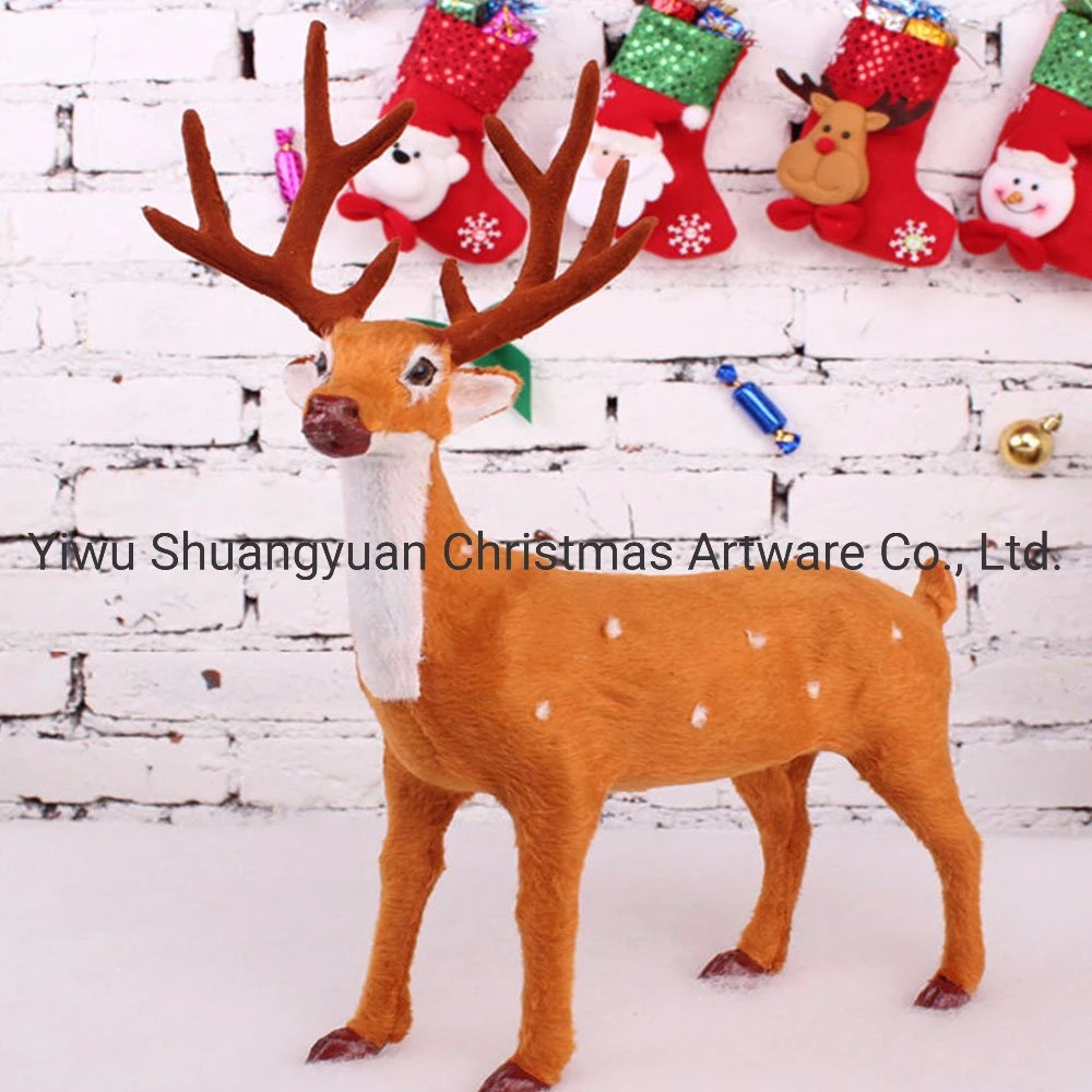 Wholesale Unstuffed Cheap Custom China Minion Brown Plush Deer Toys