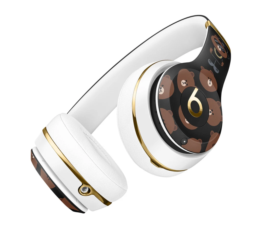 Wireless Headphone Solo 3 Bluetooth Headset Beat Solo3 Brown Bear